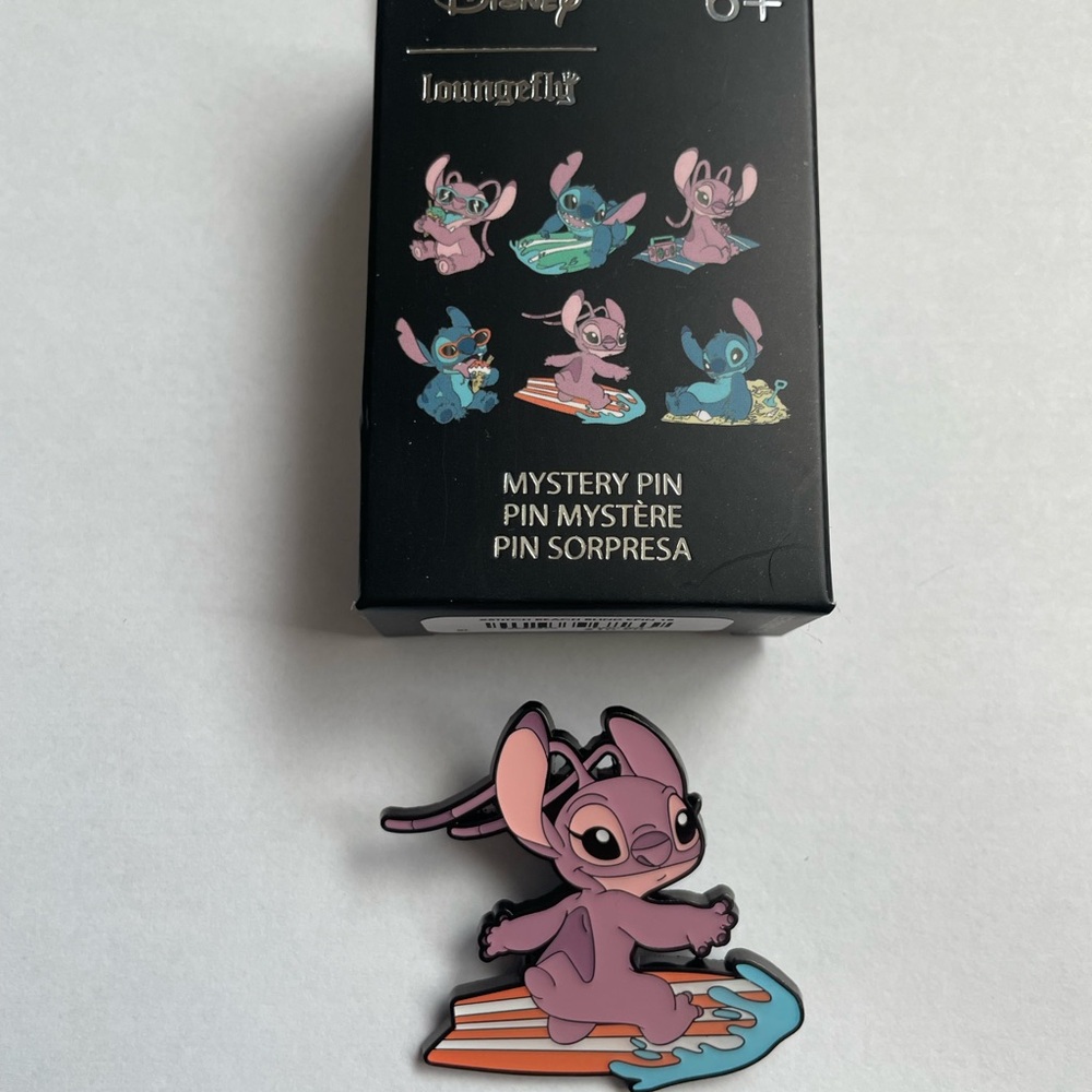 Loungefly Disney Lilo & Stitch Beach Day Blind Box Pin Angel Surfing New